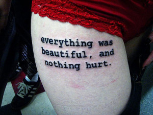 Front Thigh Quote Tattoos New quote tattoo