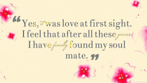 Home » Quotes » Finally Found My Soulmate Quotes Wallpaper
