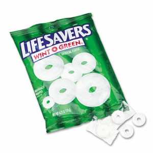 Lifesavers 88504 Hard Candy, Wint-o-green Flavor, Individually Wrapped ...