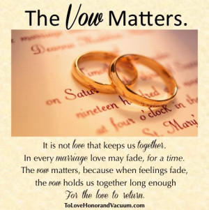 Wifey Wednesday: What the Vow Means