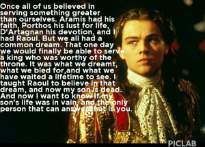 Man in the iron mask movie quoteMovie Quotes