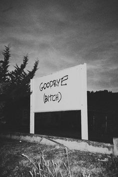 Goodbye | bitch | sign | nasty | rebel | graffiti | good riddance ...