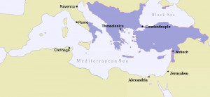 The Byzantine Empire under Basil II , c. 1025.