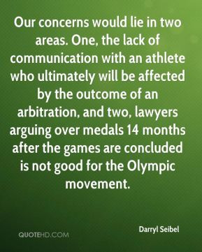 ... arbitration, and two, lawyers arguing over medals 14 months after the