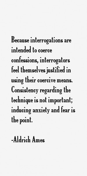 ... Consistency regarding the technique is not important; inducing anxiety