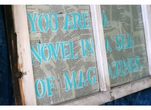 ... stenciling. (The quote is from a Drew Holcomb and the Neighbors song