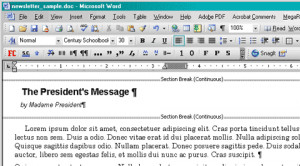 Create a Newsletter in Microsoft Word Without Text Boxes