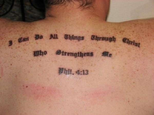 Bible quote tattoos