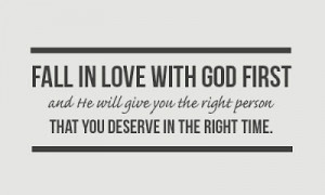 Get your relationship with God in order