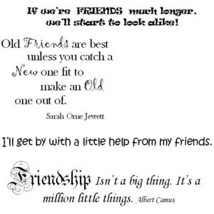 Friendship Scrapbook Quotes | My Crop Room