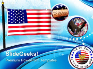 Match Box American Flag Theme Powerpoint Templates Ppt Backgrounds For