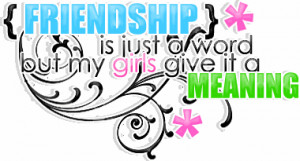 ... Graphics > Friendship Quotes > friendship is just a word Graphic