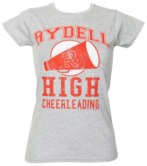 ladies grease rydell high cheerleading t shirt cheer t shirt