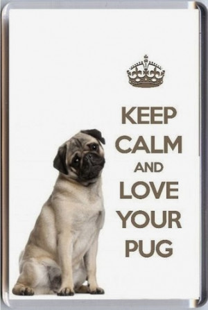 Keep calm and love your pug.
