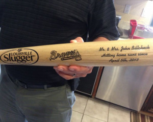 ... Slugger Baseball Bat Guest book for your baseball themed wedding