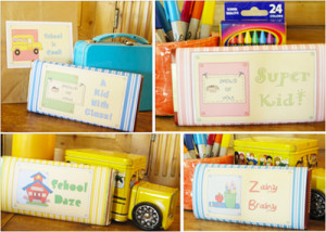 ... School Party Ideas :: Printable Candy Bar Wrappers 
