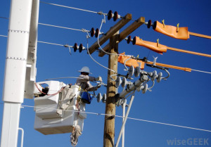 ... must send out workers to maintain and repair damaged power lines