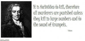 As Voltaire said, 