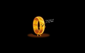 rings the lord of the rings golden black background 1280x800 wallpaper ...