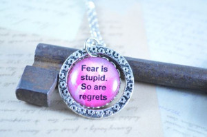 Marilyn Monroe Quote Fear is stupid. So are by ChaosTrinkets, $20.00