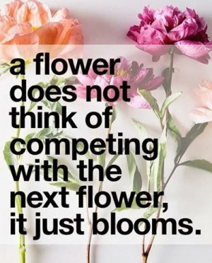 Think of a Flower Does Not Competing