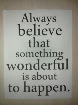 Something's gotta give