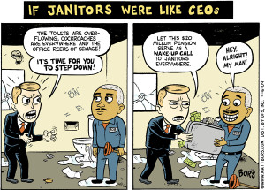 What if janitors were like CEO-s