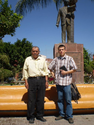 Brother Juan and I. Juan is a 74 year old evangelist:
