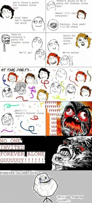 forever alone meme party for forever alone guy
