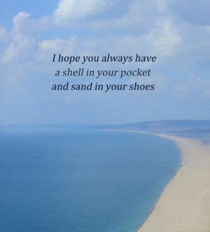 shell in your pocket. beach sea shells quotes British coast