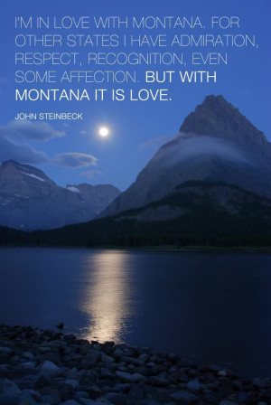 Steinbeck was in love with Montana!