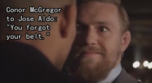 Conor McGregor Stare Down Quote