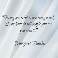 Margaret Thatcher quote from 
