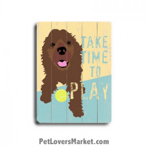 Dog Picture / Dog Print on Wood: 