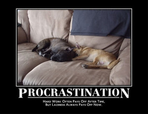 ll think of something funny next time » procrastination
