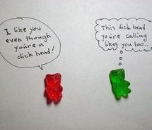 candy, couple, cute, green, gummy bear, happy, love, text, typography ...
