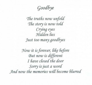 Love quotes saying goodbye