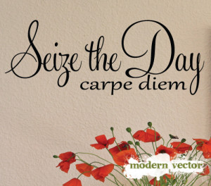 Details about Seize the Day Carpe Diem Vinyl Wall Quote Decal Letters