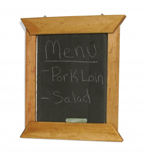 Framed Hanging Chalkboard — 14 X 12 inches CHECK PRICE