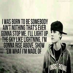 Born To Be Somebody-Justin Bieber