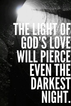The light shines in the darkness, and the darkness has not overcome ...