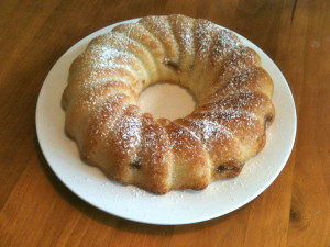 Allergy free vanilla strawberry swirl cake recipe