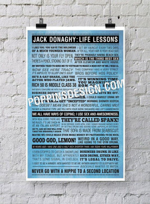 11x17 30 Rock JACK DONAGHY Quotes Poster by PoppinsDesign on Etsy, $19 ...