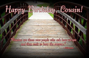 cousin birthday card