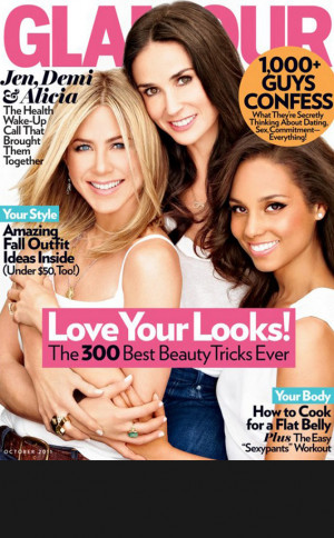 Jennifer Aniston, Demi Moore, Alicia Keys, Glamour