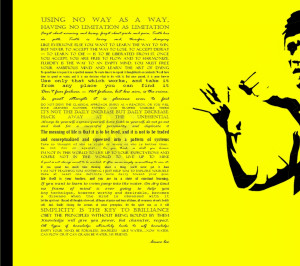 bruce lee quotes typography yellow background 2400x1600 wallpaper High ...