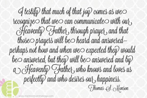 Words of the Prophet: Our Prayers Will Be Answered