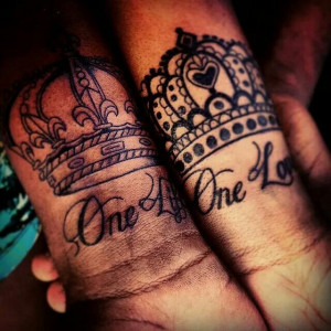 King and Queen Chess Piece Tattoos