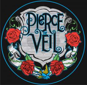 pierce the veil logo w/ roses