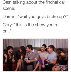 cory monteith, darren criss, finchel, funny, glee, glee cast, quotes